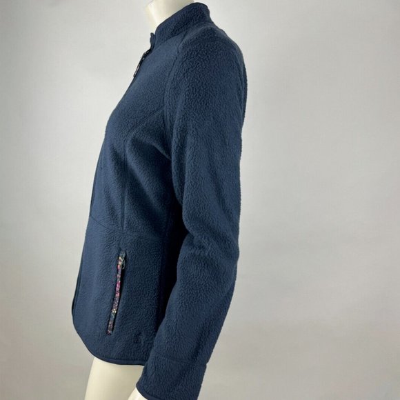 Joules Hadleigh Fleece Jacket Women 6 NWT Navy Full Zip Lined Zipper‎ Pocket - Picture 5 of 16